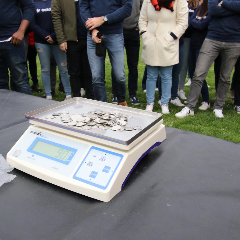 La pesée du butin final