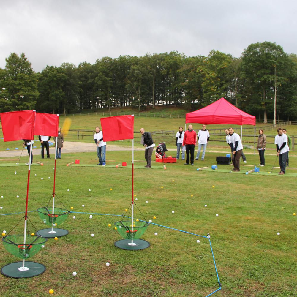 Golf aux drapeaux